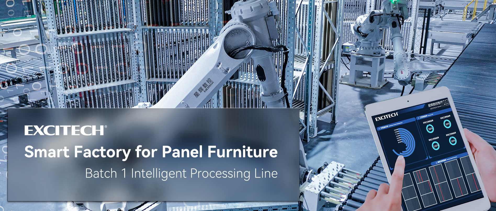 Panel Mobilya için EXCITECH Akıllı Fabrika