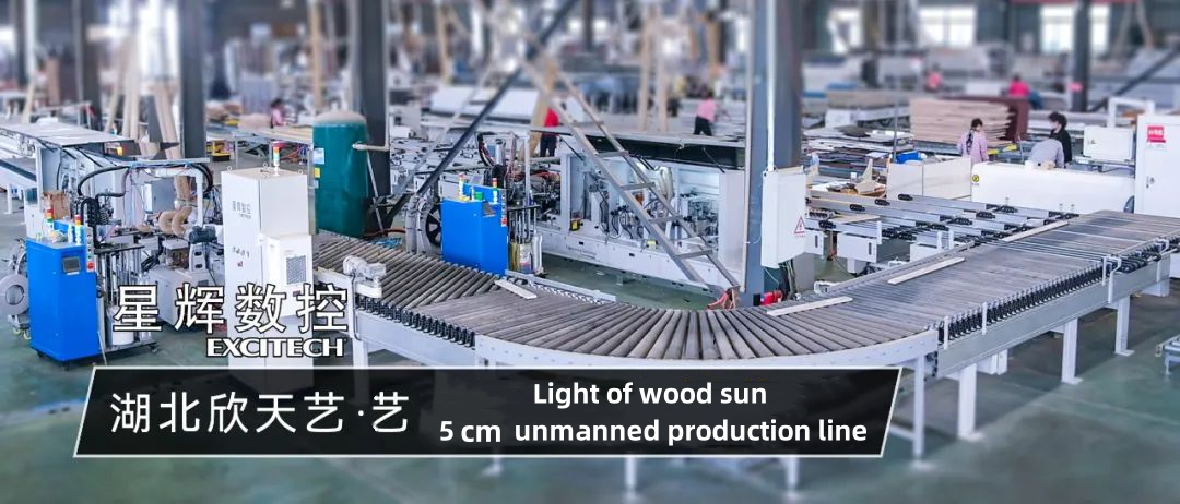 5 cm dar plakalı insansız hat | Hubei Xintianyi ahşap güneş ışığı projesi.