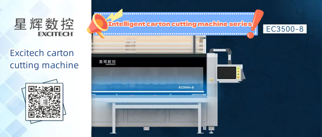 Excitech karton kesici EC3500 serisi çok istasyonlu kesici.