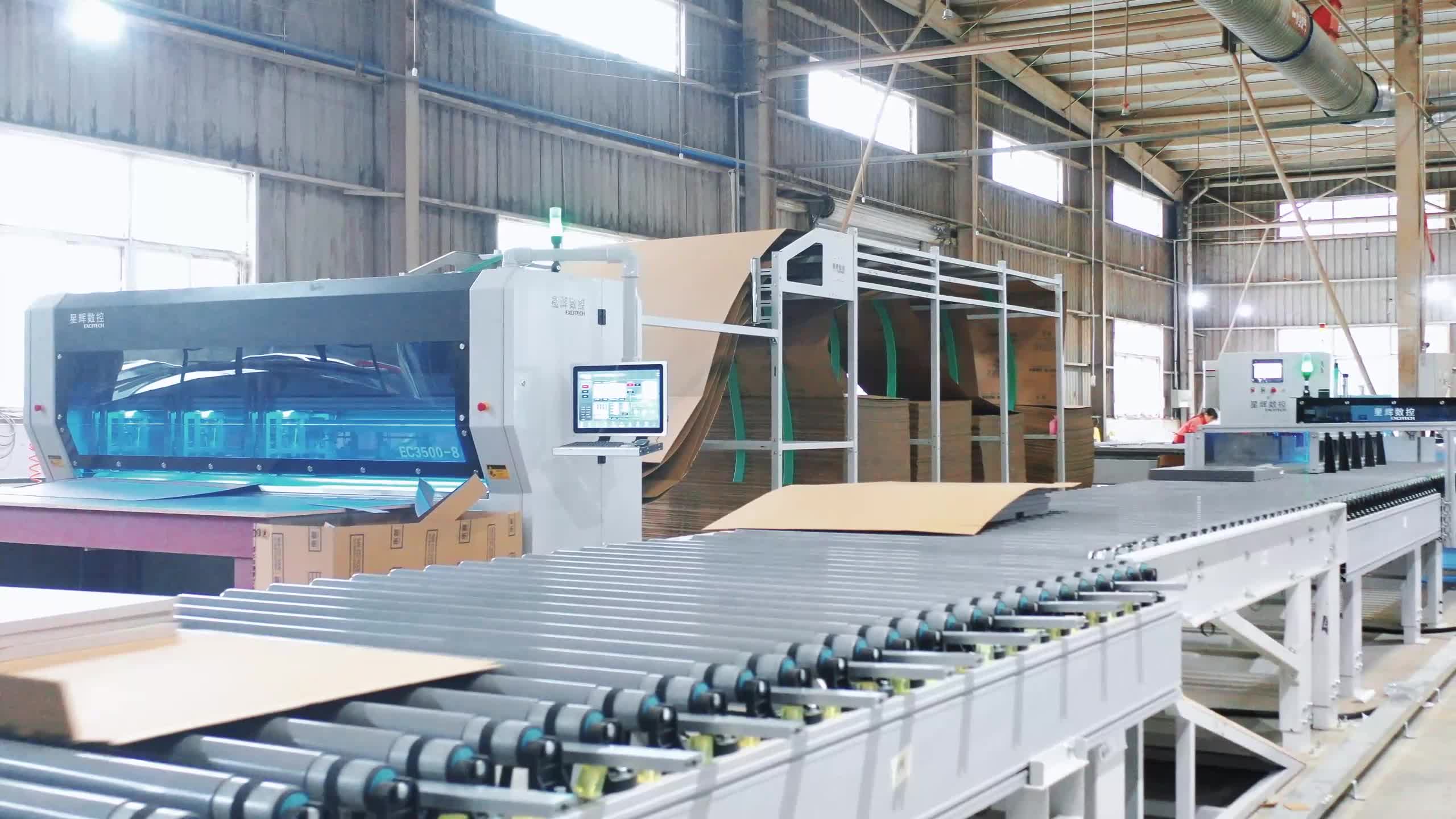 Excitech CNC Sichuan Chengdu izlenim ambalaj hattı projesinin vaka paylaşımı.